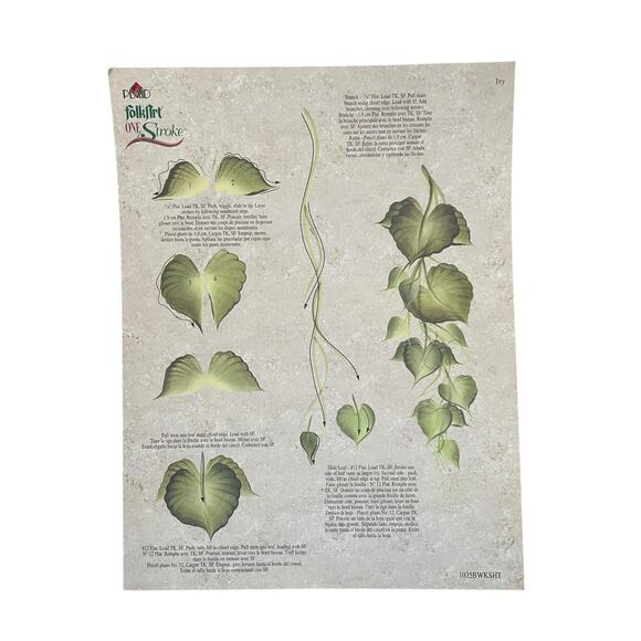 Dewberry Painting Patterns Flower Petal Borders Reusable Teaching Guides Lot 4 - Picture 7 of 9